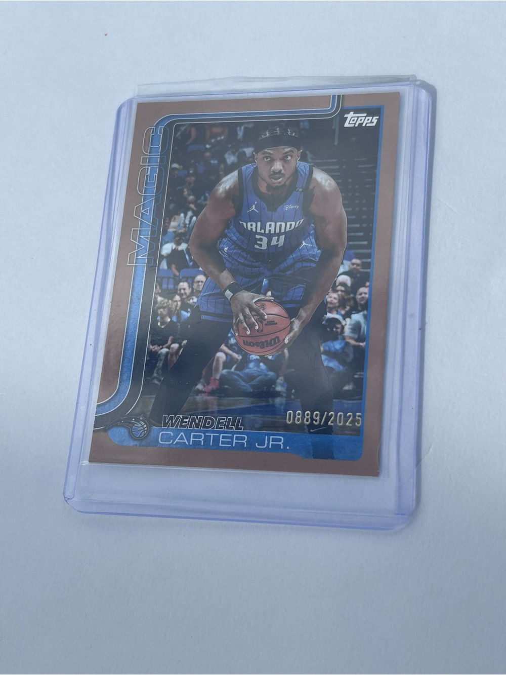 Topps Wendell Carter Jr. Orlando Magic Rookie Card - Blue/Bronze